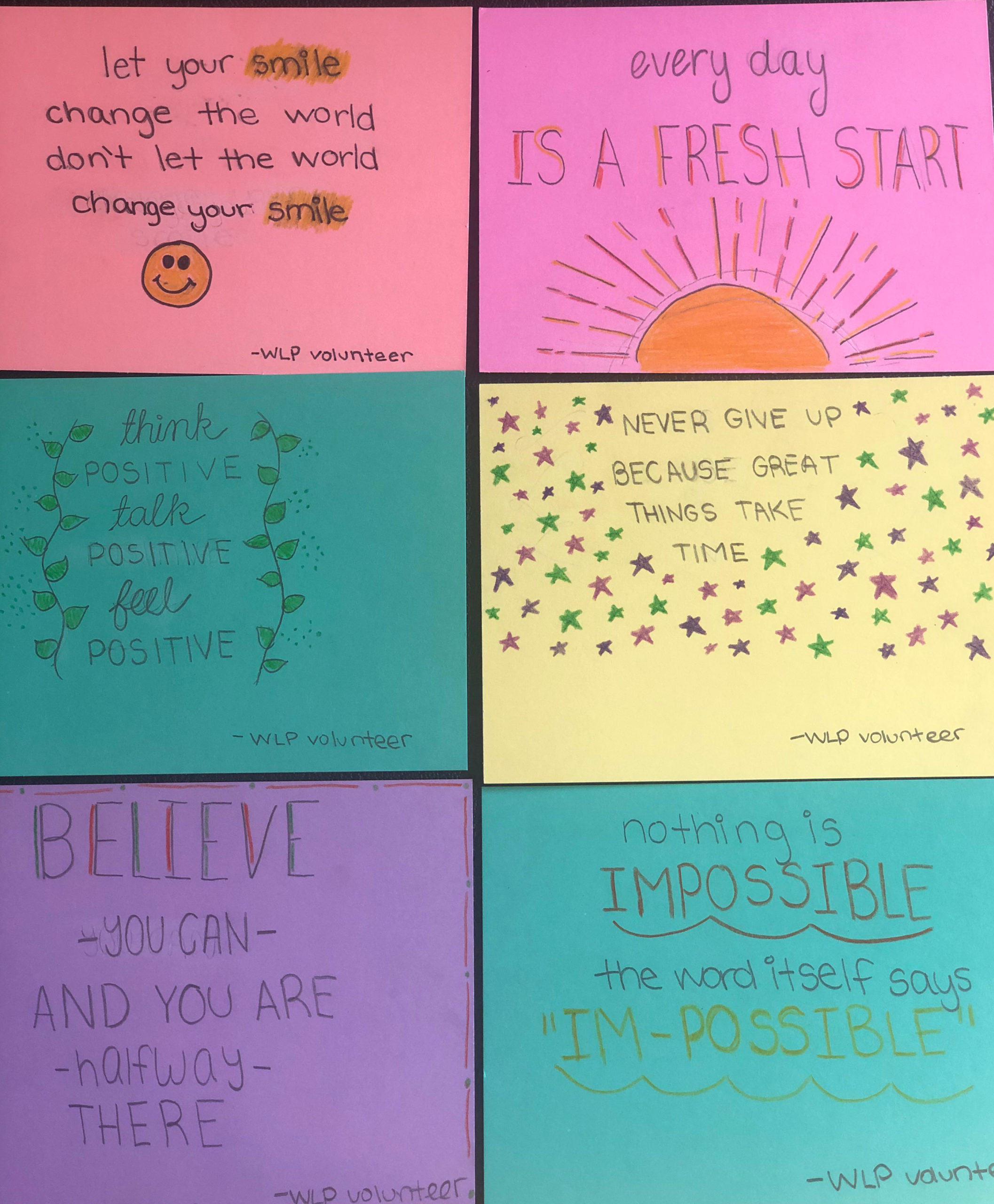 Making Inspirational Note Cards for Women's Lunch Place in Boston